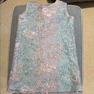 Girls' Sequin Dress - Pink and Blue